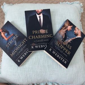 K Webster Book Set - Stroke of Midnight, Prince Charming, The Glass Slipper